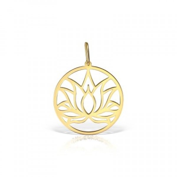 Pandantiv aur Floare de Lotus