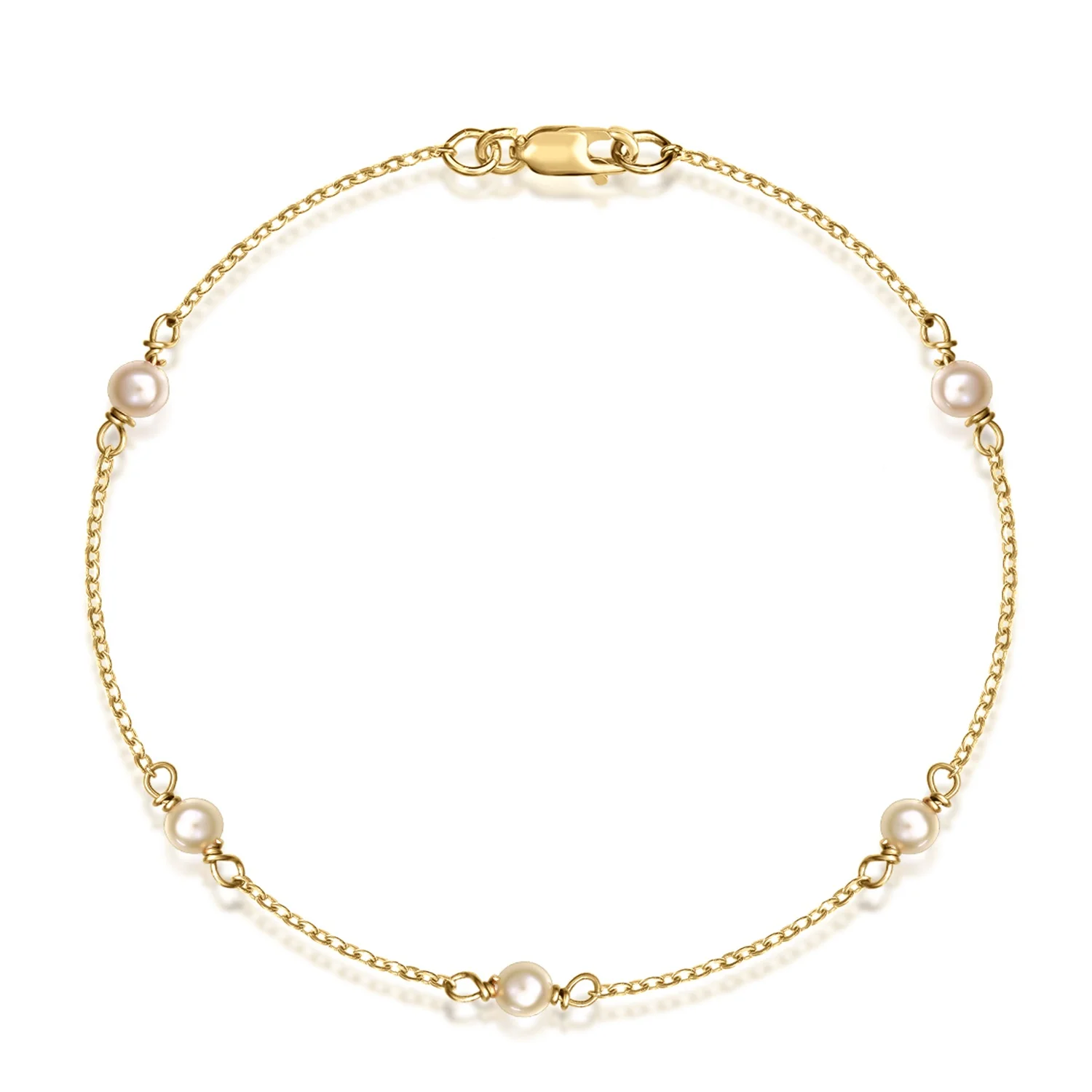 Bratara-lanț-din-aur-14k-cu-perle-de-3mm