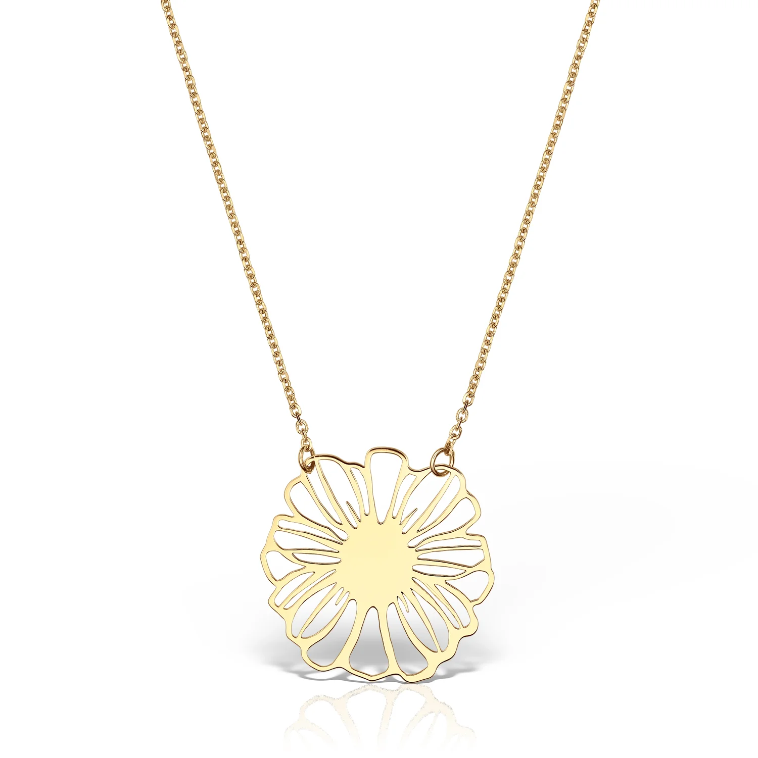 Colier-din-aur-14K–Floare-de-Bujor