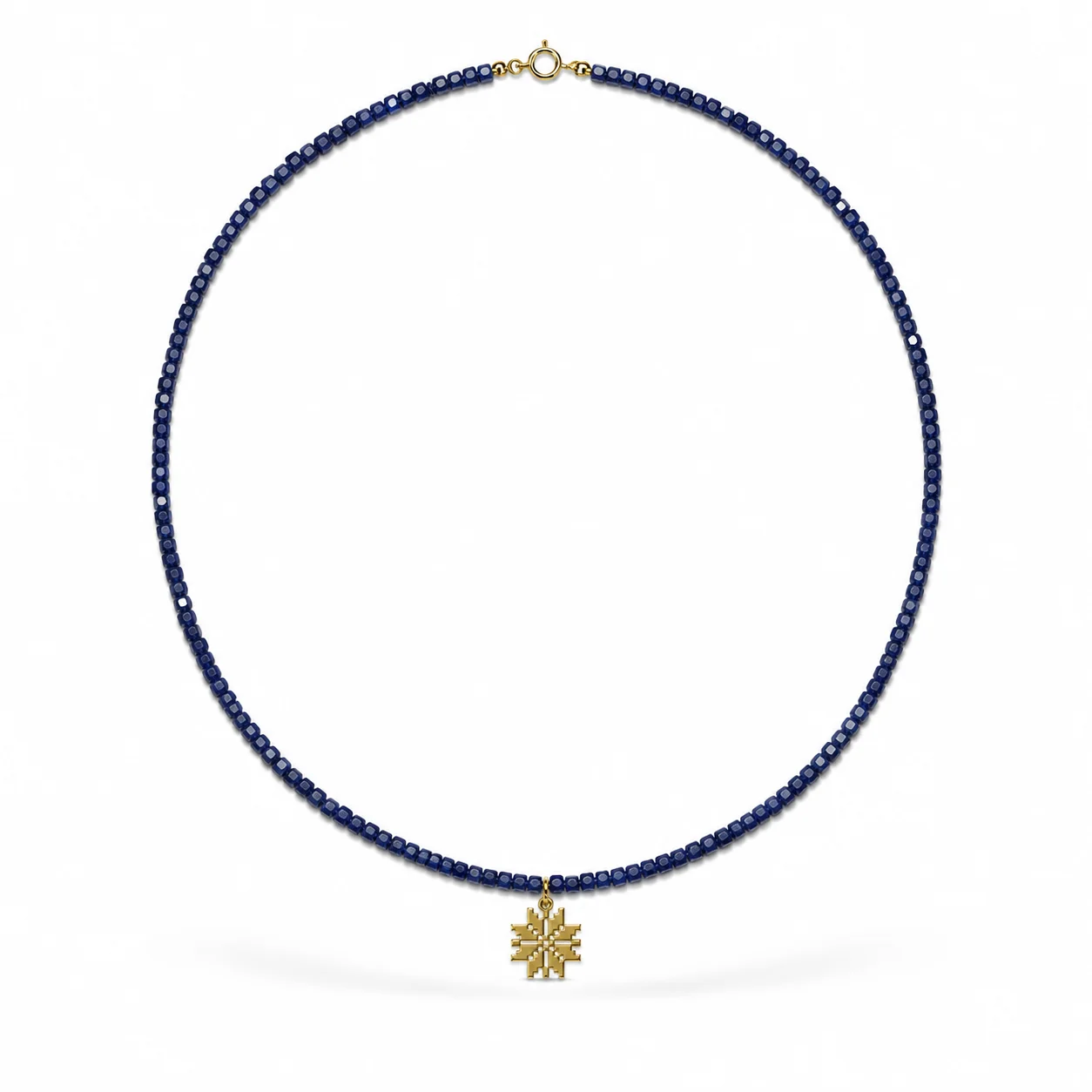 Colier-Lazulis–Zirconia-Albastre-în-Aur-14K